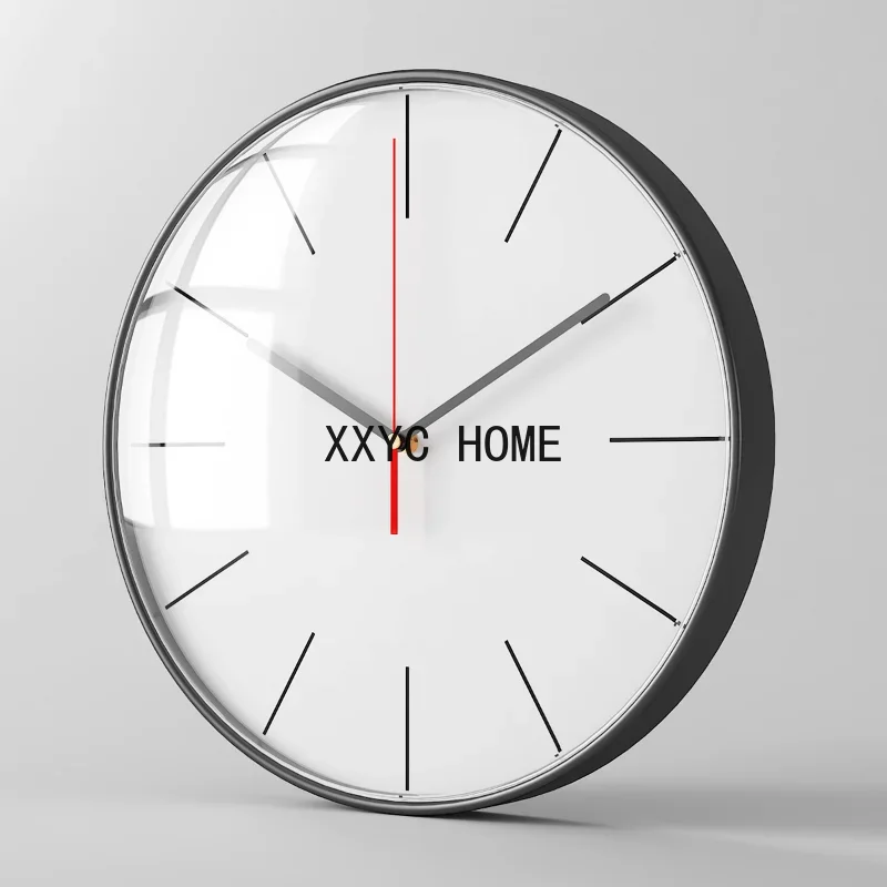 Nordic Large Metal Silent Luxury Wall Clock Black Simple Modern Living Room Hanging Clocks Wall Watch Home Saat Home Decor