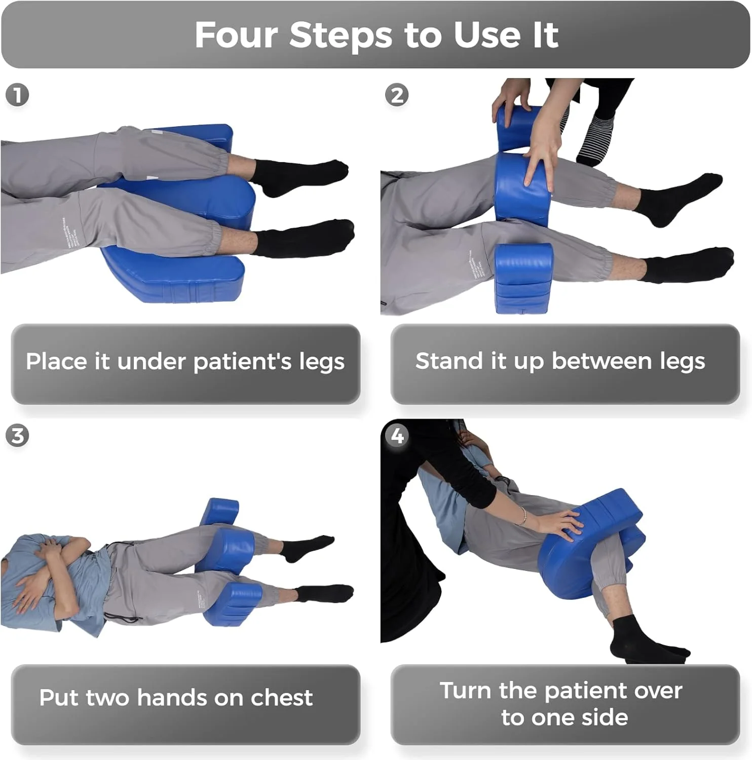 Elderly Bed TurnOver Assistant Bedsore Pad Turn Over Side Lying Turning Device TurnOver U Pillow Patient Personal Care Relaxing