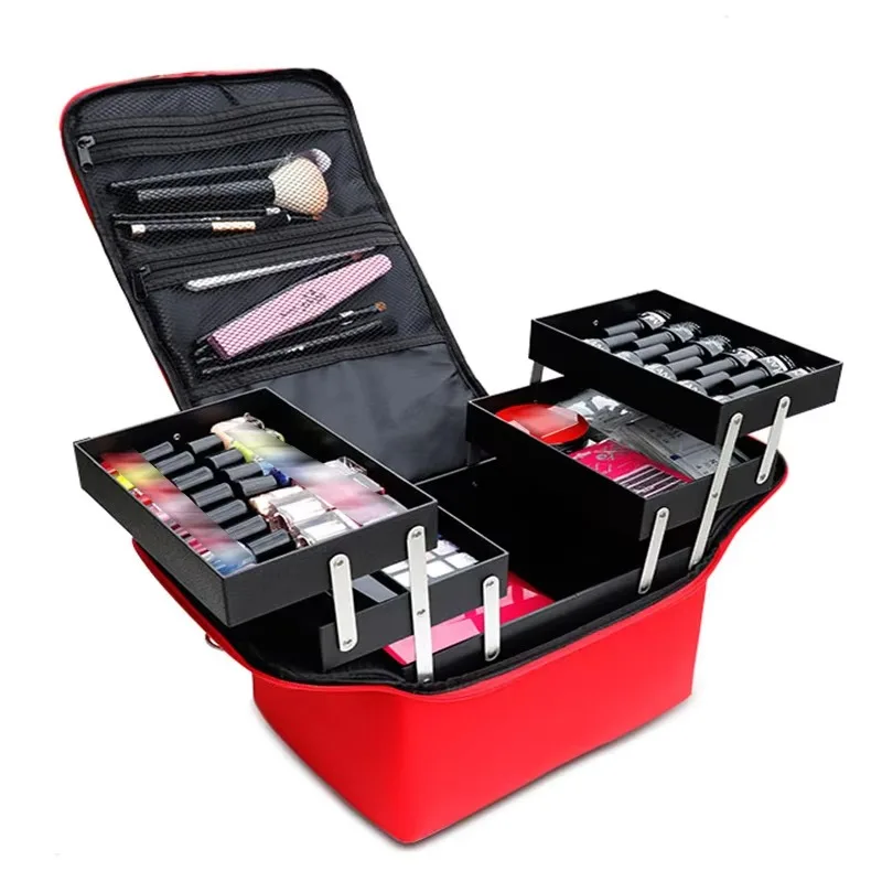 

Large Vanity Case Storage Box Ladies Vanity Case Container Travel