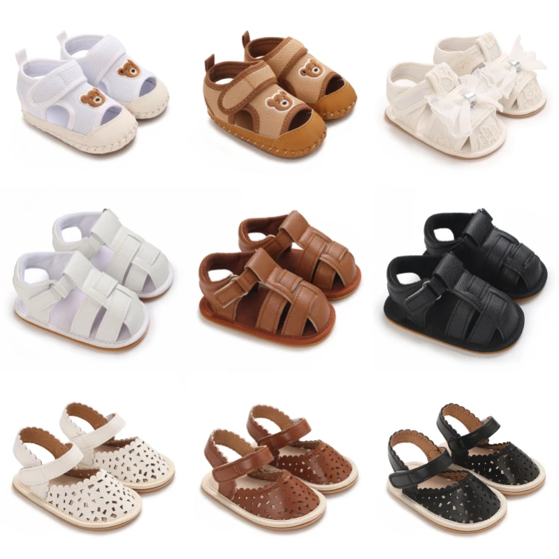 

Summer New Baby Shoes Fashion Classic Casual Sandals Rubber Sole Anti slip Baby Walking Shoes 0-18M Boys and Girls