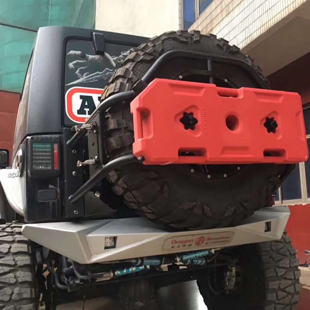 

Black Red ABS Oil Tank Oil Fuel Can Off-road Fuel Tank 3 Gal For All Off Road Cars J9056