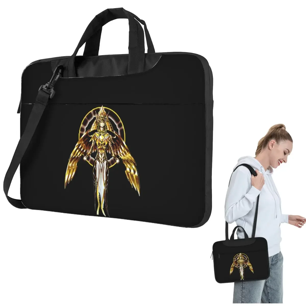 

Horakhty The Creator Of Light Crossbody Laptop Bag Case Computer Bag 13 14 15.6 Inch Notebook Pouch for Macbook Pro