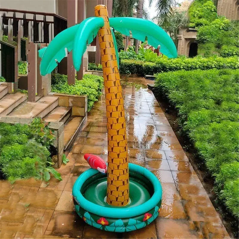 

PVC Inflatable Palm Tree Drink Beer Ice Bucket Prom Decoration Coconut Tree Cooler Bar Festival Diving Mask