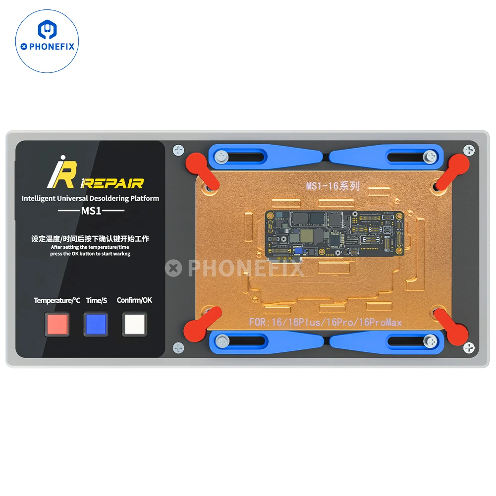 Universal iHeat Pro Heating Mold MIJING MS1 L2024 Pre-heating Platform Fixture for iPhone 16 15 14 13 12 11 X Series Desoldering