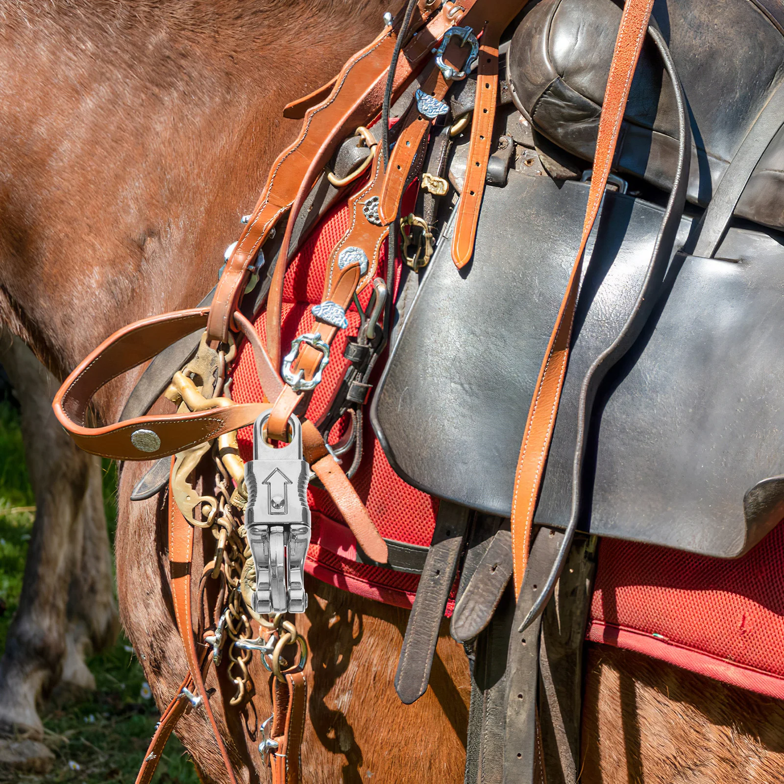 

Cable Hider Equestrian Hook Black Hooks Outdoor Sports Accessories Riding Supply