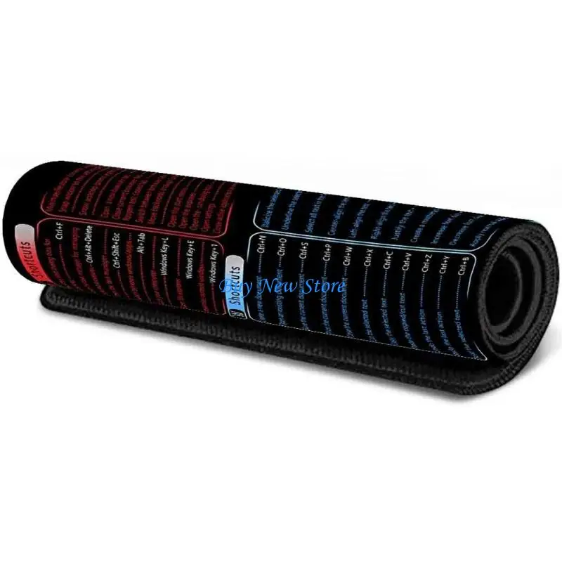 

20CE Large Keyboards Mouse Pad Featuring Excels Word Shortcut for Office Software Use and Gaming with Waterproof