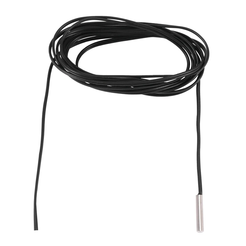 HOT SALE 6Pcs 2 M NTC Thermistor Temperature Sensor Waterproof Probe Wire 10 K 1% 3950 Black