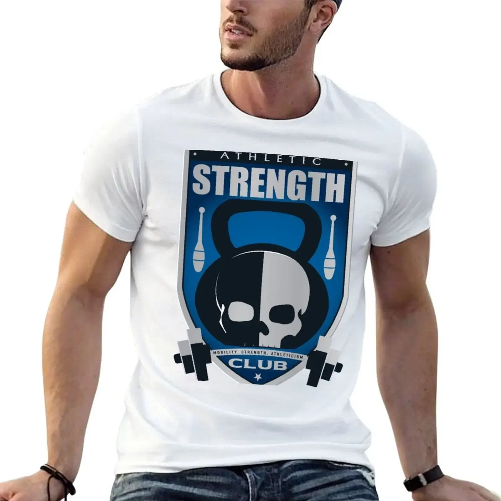 

Athletic Strength Club Logo T-Shirt quick-drying boys whites mens designer clothes