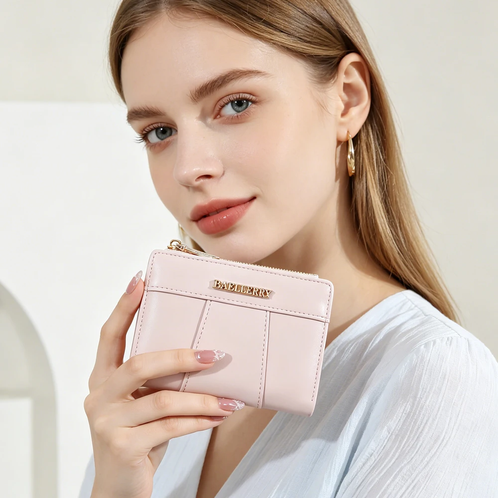 1Pc Simple Solid Color Women's Wallet, Portable Multi-Card Slot Mini Coin Purse for Daily Use in the Workplace, Stylish Commuter Coin Purse