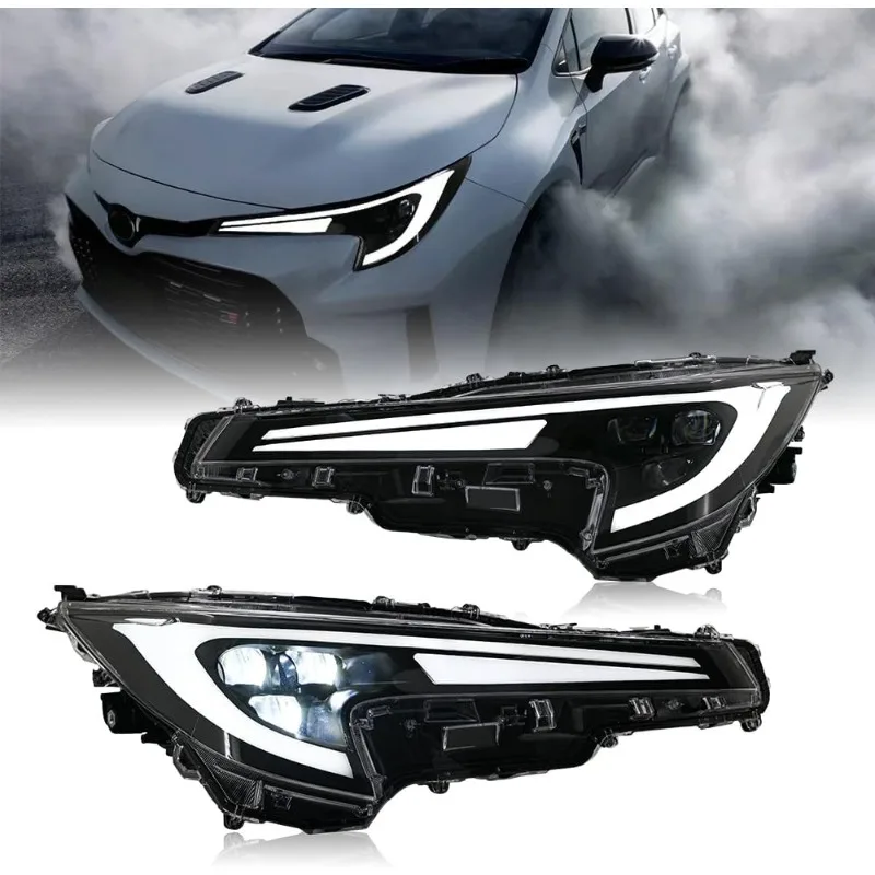 

1Set Headlights Assembly for Toyota Corolla 2020-2022 Sequential Turn Signal LED Optimize Upgrade Turn Signal Front Head Lamps