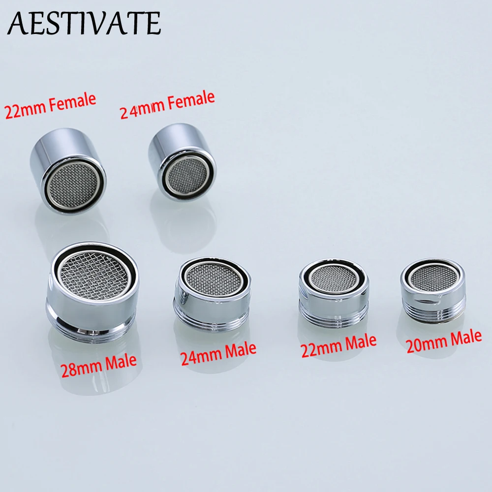 Basin Tap Filter Tap Aerator Faucet Insert Replacement Nozzle Filter Faucet Flow Restrictor Replacement Parts Chrome