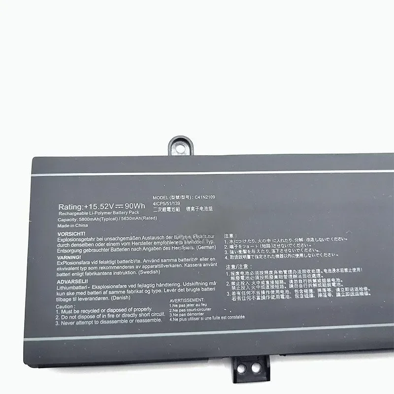 [NEW] for ASUS Gunslinger 7 PLUS C41N2109 G614J G814J GV601R RW RE Battery