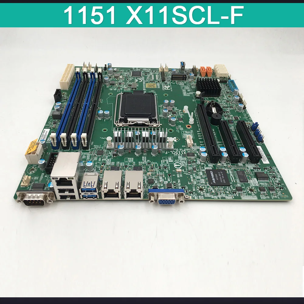 Server Motherboard For Supermicro Single-channel C242 Chip LGA 1151 X11SCL-F