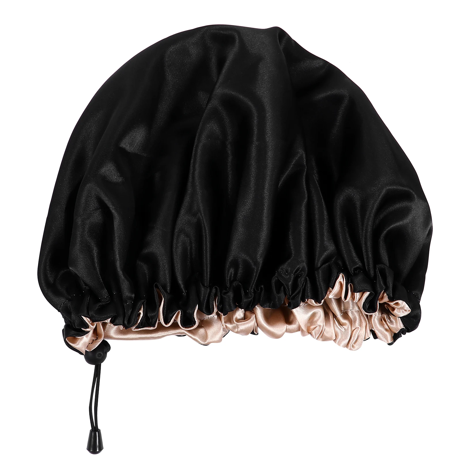 

Shower Cap Caps Adjustable for Women Reusable Waterproof Large Satin Sleep Bonnet Extra