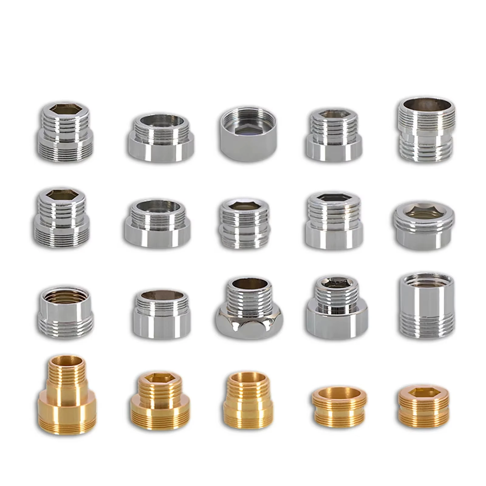 1Pcs Water Faucet Coupler M20 M22 M24 to 1/2