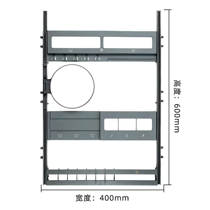 Multifunctional beauty storage rack, cosmetic assembly, non-punching storage artifact