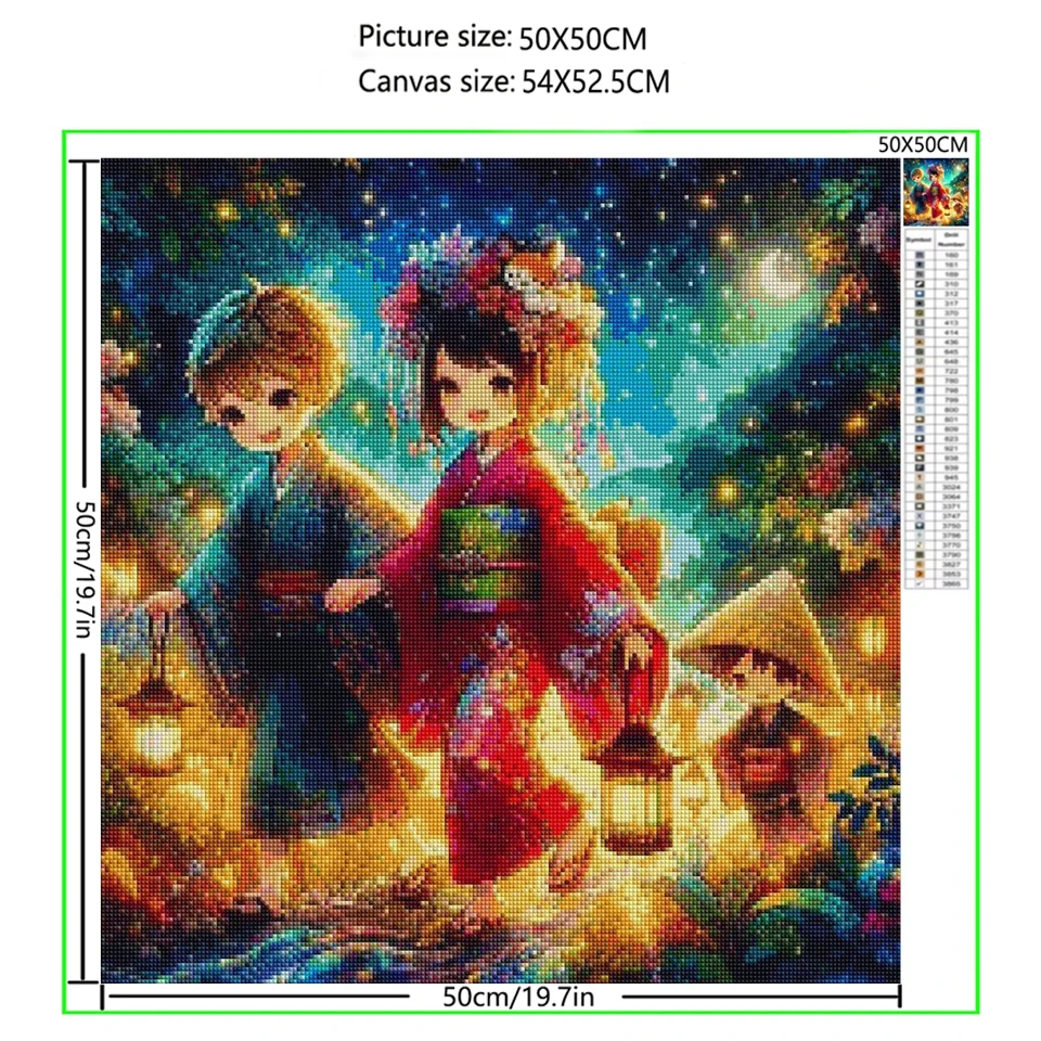 DIY 5D Diamond Painting Fireworks Festival Boys and Girls Full Diamond Embroidery Sale Festival Pictures Home Decoration