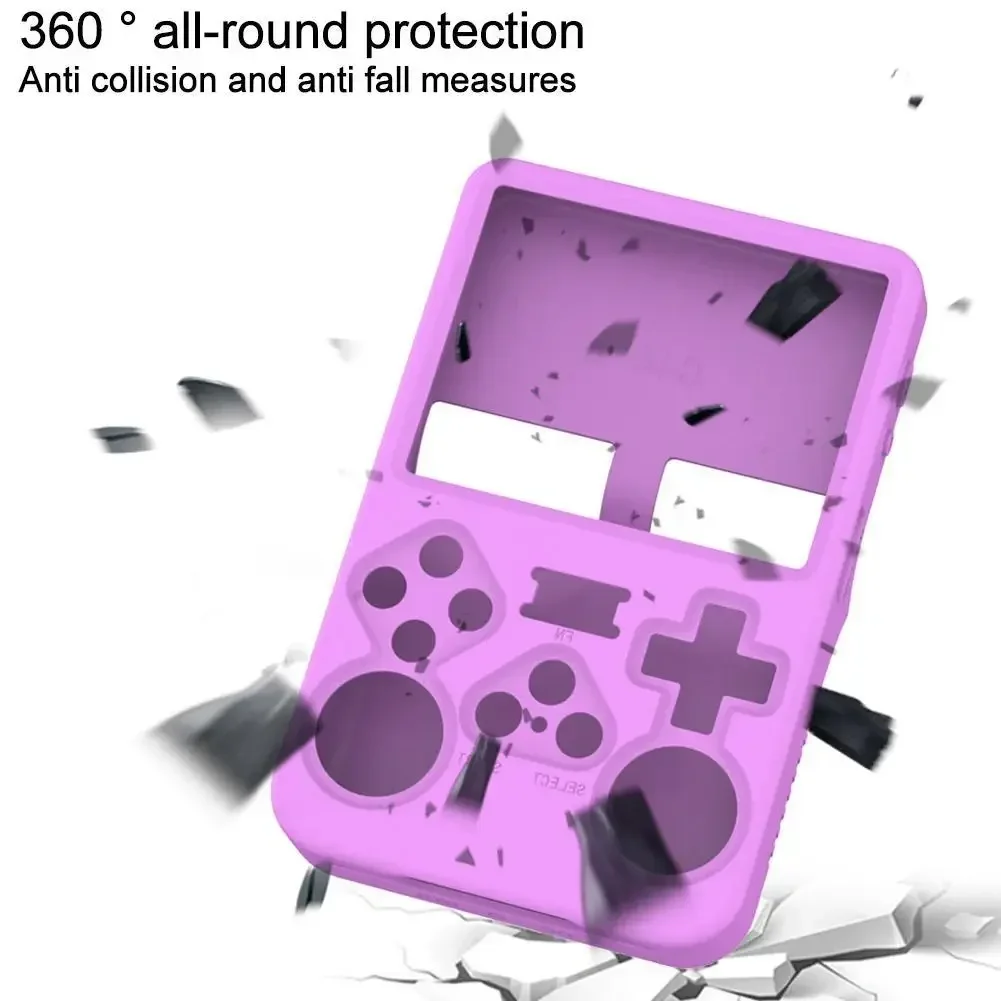 Funda de silicona adecuada para consola de juegos portátil ANBERNIC R36S, funda protectora de silicona, caja de almacenamiento antiarañazos, carcasa suave