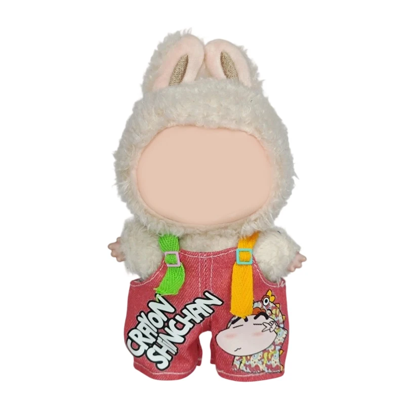 

17cm Labubu Doll Clothing Accessories Korea Kpop Exo Labubu Idol Jumper Pants Set Doll Clothing