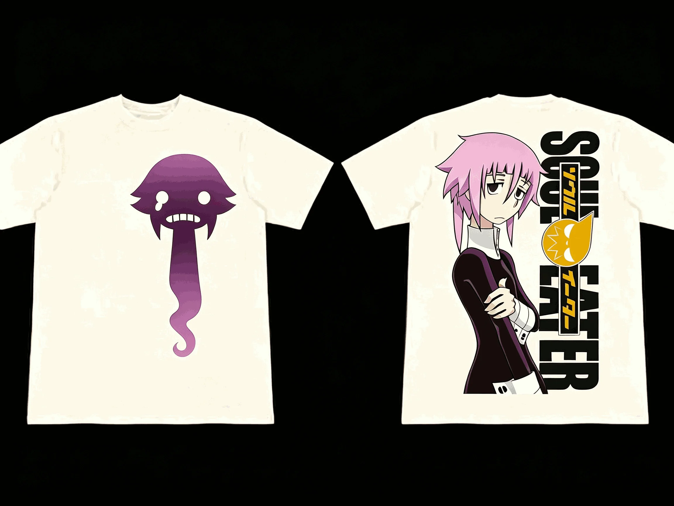 SOUL EATER Summer New Cotton Retro Unisex Casual Fashion T-shirt High Street Oversized Unisex Trendy Cotton Breathable Couples