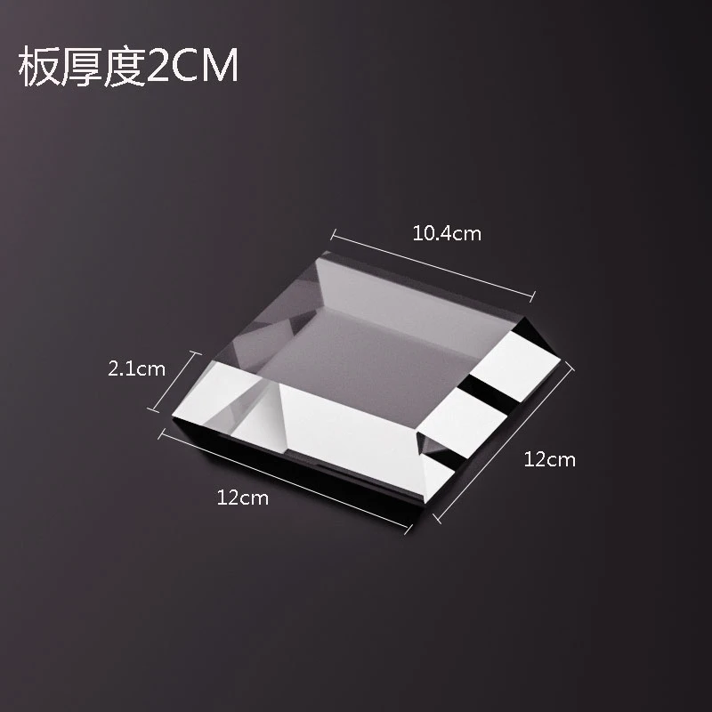 Acrylic Trapezoidal Display Block / Transparent Cube Crystal Base – Cosmetic & Perfume Display Stand / Riser for Figurines