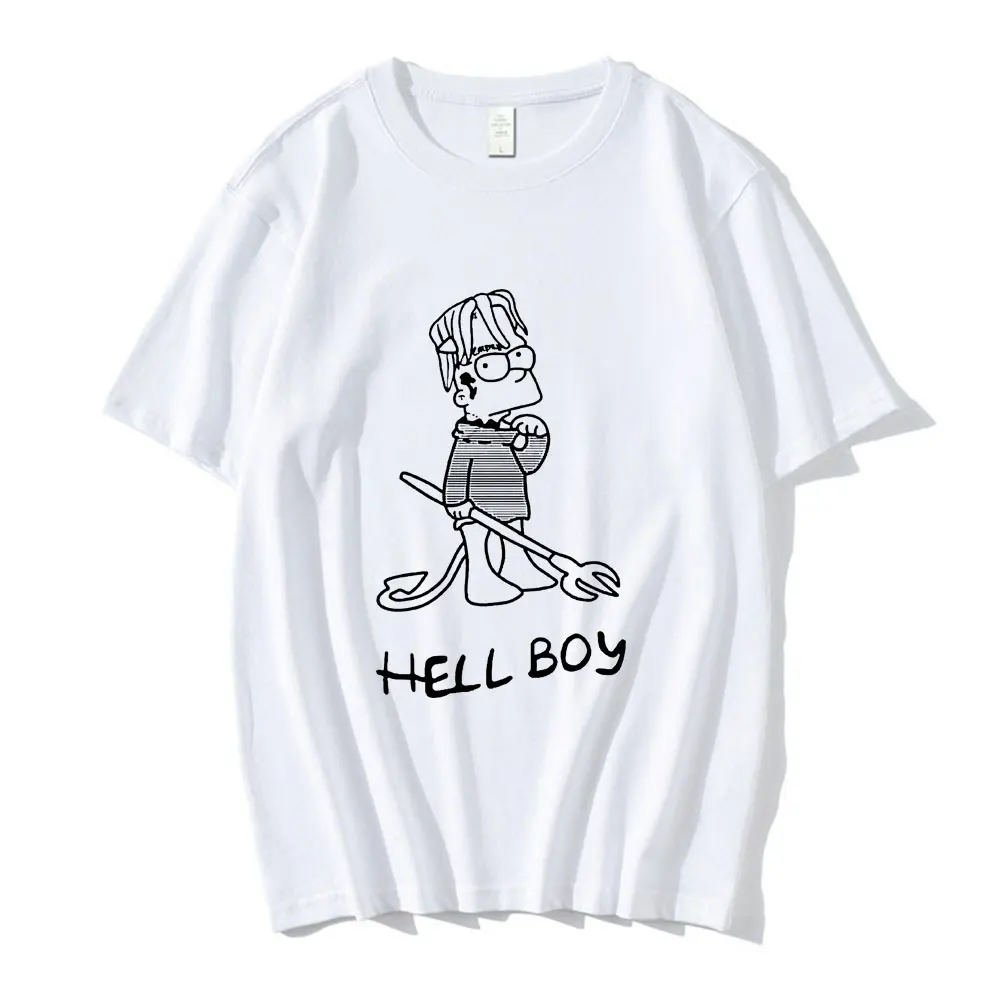 Rapper Lil Peep Same Style T-shirt Hell Boy Love Will Tear Us Apart T-shirts Men Womens Casual Cotton Oversized O-Neck Tee Shirt