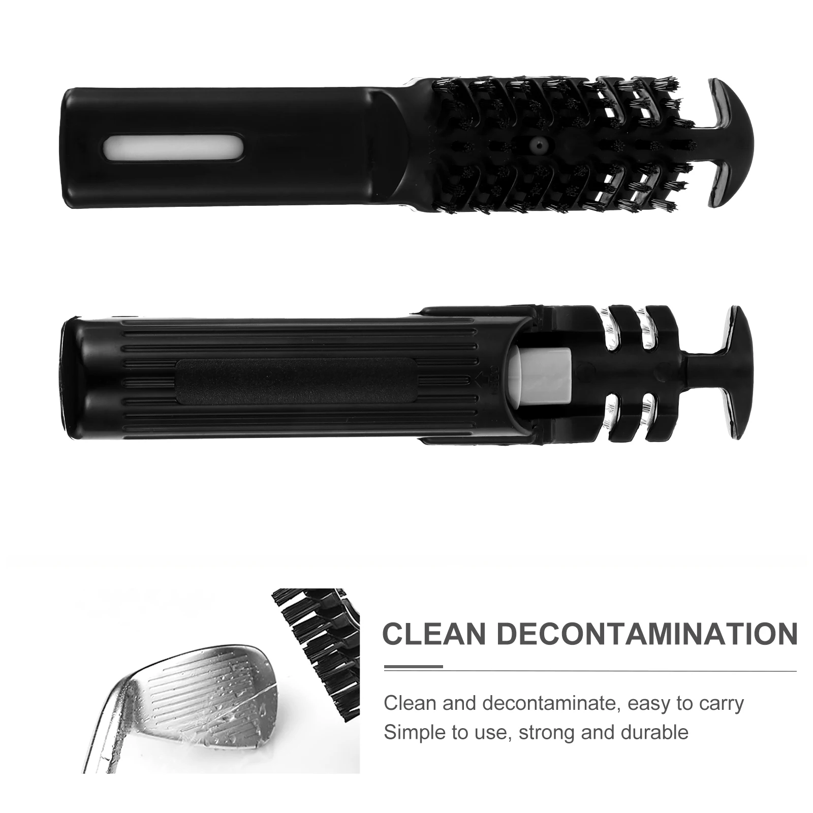 

Club Cleaning Brush Ball Head Washer Groove Cleaner Golf Club Brush with Detachable Water Bottle Ergonomic Handle Horn