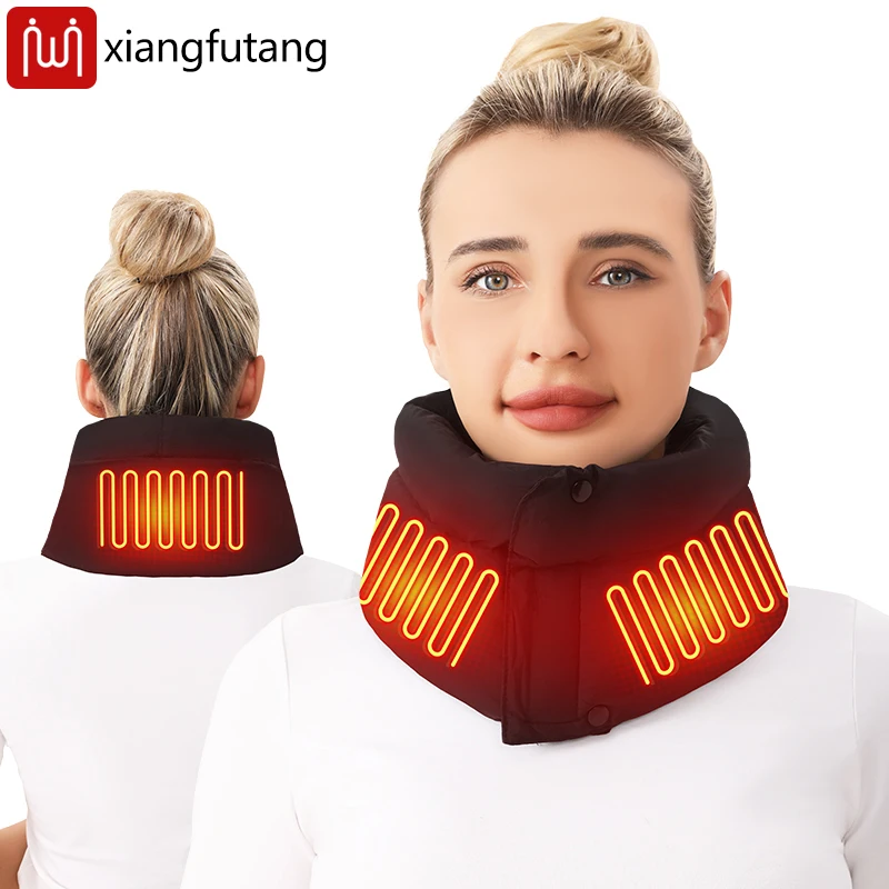 

Heated Scarf Electric - 3-Speed Heat, USB Port, Relieves Neck Chill， Cozy Warmth for Winter Outdoor Activities & Daily Commute
