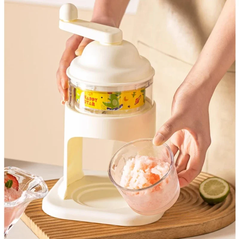 Manual Ice Crusher Household Small Ice Crusher Soft Smoothie Hand-Cranking Ice Breaker Stall Slush Puppy Machine Slushy Machine