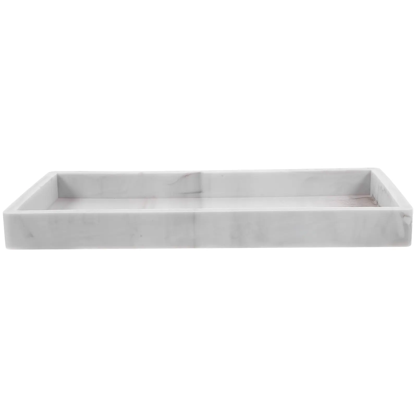 Bathroom Silicone Tray Vanity Organizer for Countertop Sink Area Toiletries Cosmetics Rings Keys Sundries Decorative Stylish
