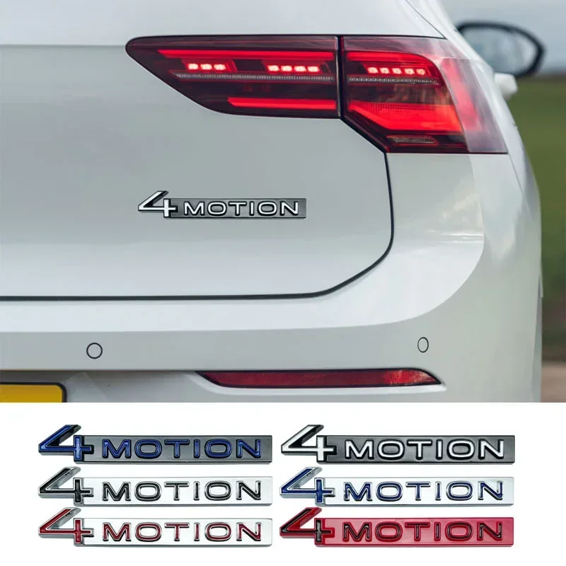 

Metal 4 MOTION Badge Car Front Grille Emblem Rear Trunk Sticker for Volkswagen VW GOLF Polo Passat Tiguan Jetta Touran Bora CC