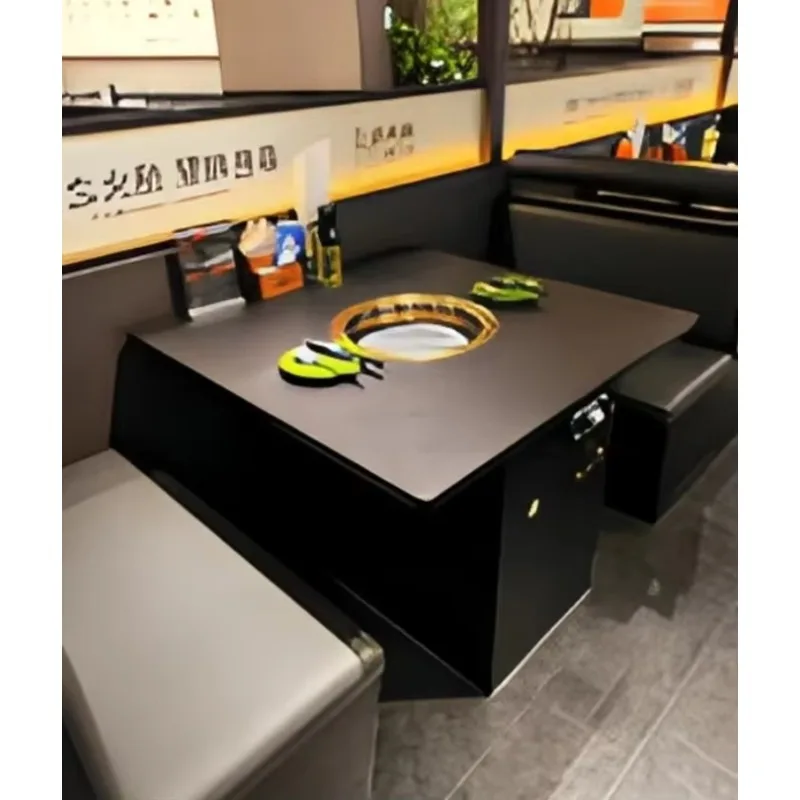 Commercial Multi-function Smokeless BBQ Grill Table, Built-in Self Purifying Barbecue Table for Catering XH