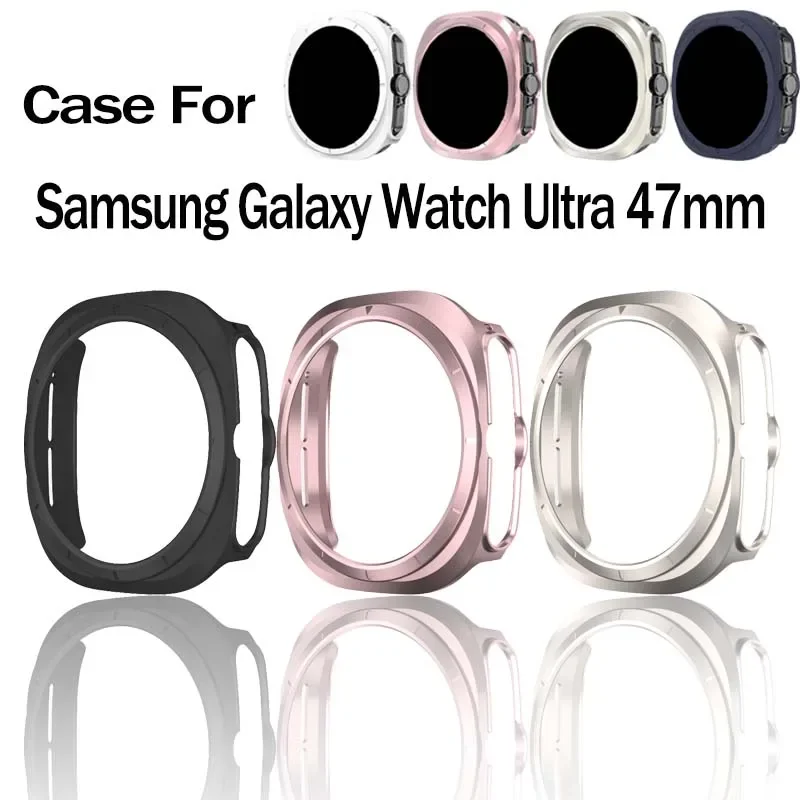 PC-Uhrengehäuse für Samsung Galaxy Watch Ultra 47mm, Harter Stoßfänger-Schutz für Galaxy Watch Ultra7, Uhrenabdeckung, Uhrenzubehör