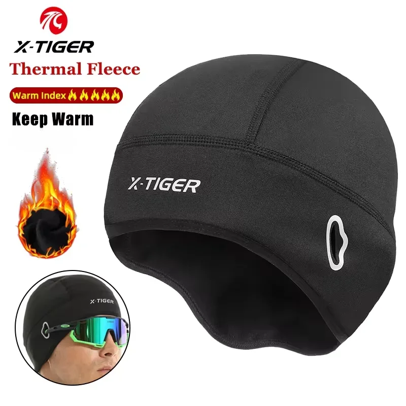 X-TIGER Winter Cycling Cap Fleece Windproof Headband Cap Keep Warm MTB Bicycle Riding Hat Snow Headwear Bike Sport Hair Band