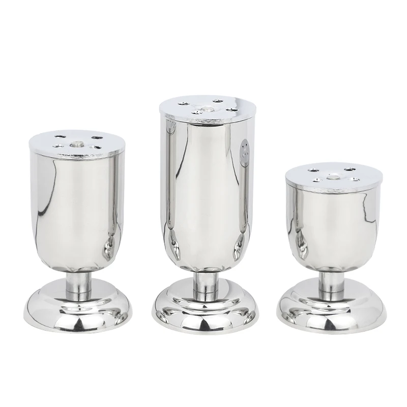 HSLSLS Stainless Steel Furniture Legs Metal Adjustable Legs for Cabinet Table Legs Sofa Feet Furniture Replacement Foot