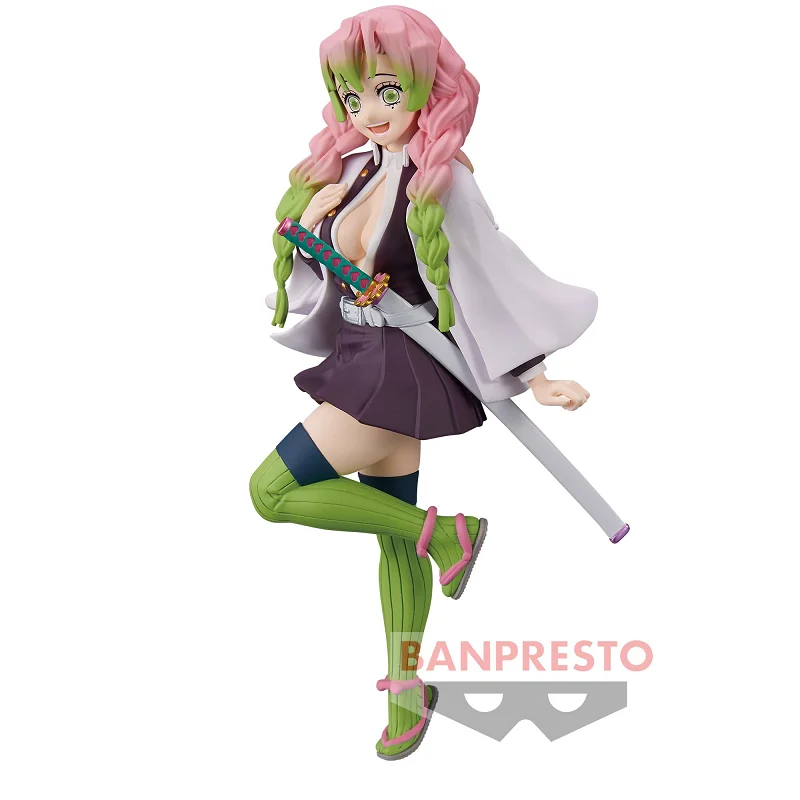 Bandai oryginalny BANPRESTO Anime Demon Slayer Kanroji Mitsuri kolekcja figurek zabawki modele