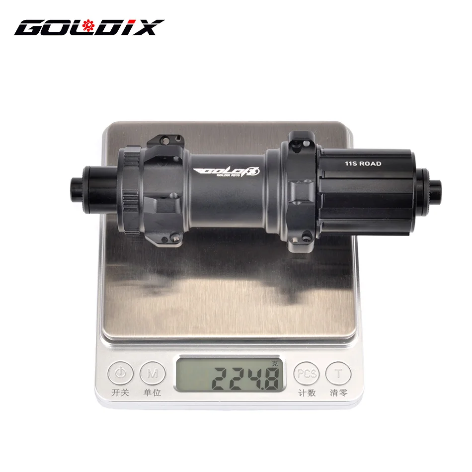 GOLDIX 370 Disc Brake Road Bike Hubs Straight Pull Sealed Bearing Super Light The Central 24H 36T for Shimano SRAM HG XDR 12S