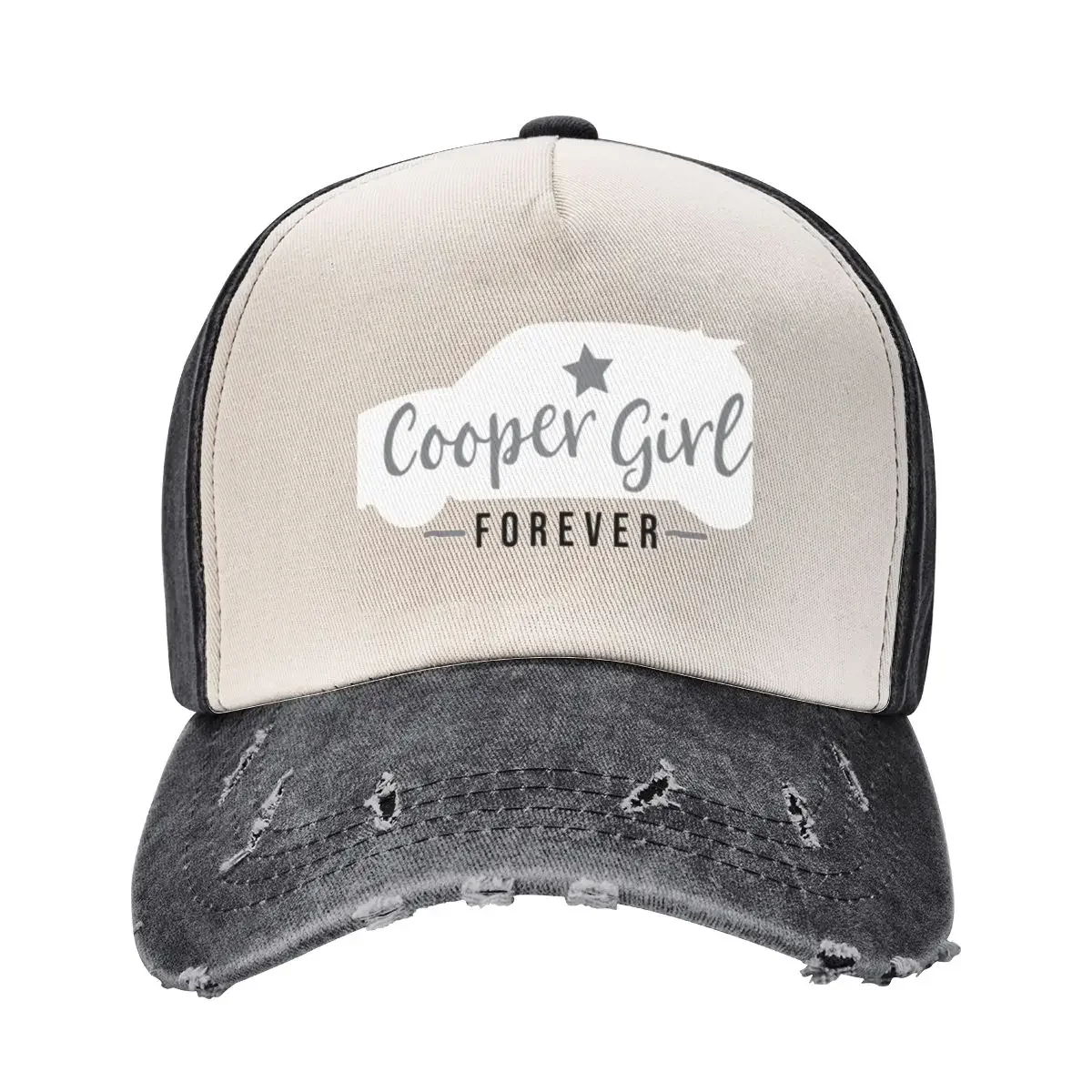 Cooper Girl Forever White Baseball Cap Luxury Brand Bobble Hat Hat Man Luxury Women's Golf Clothing Men's