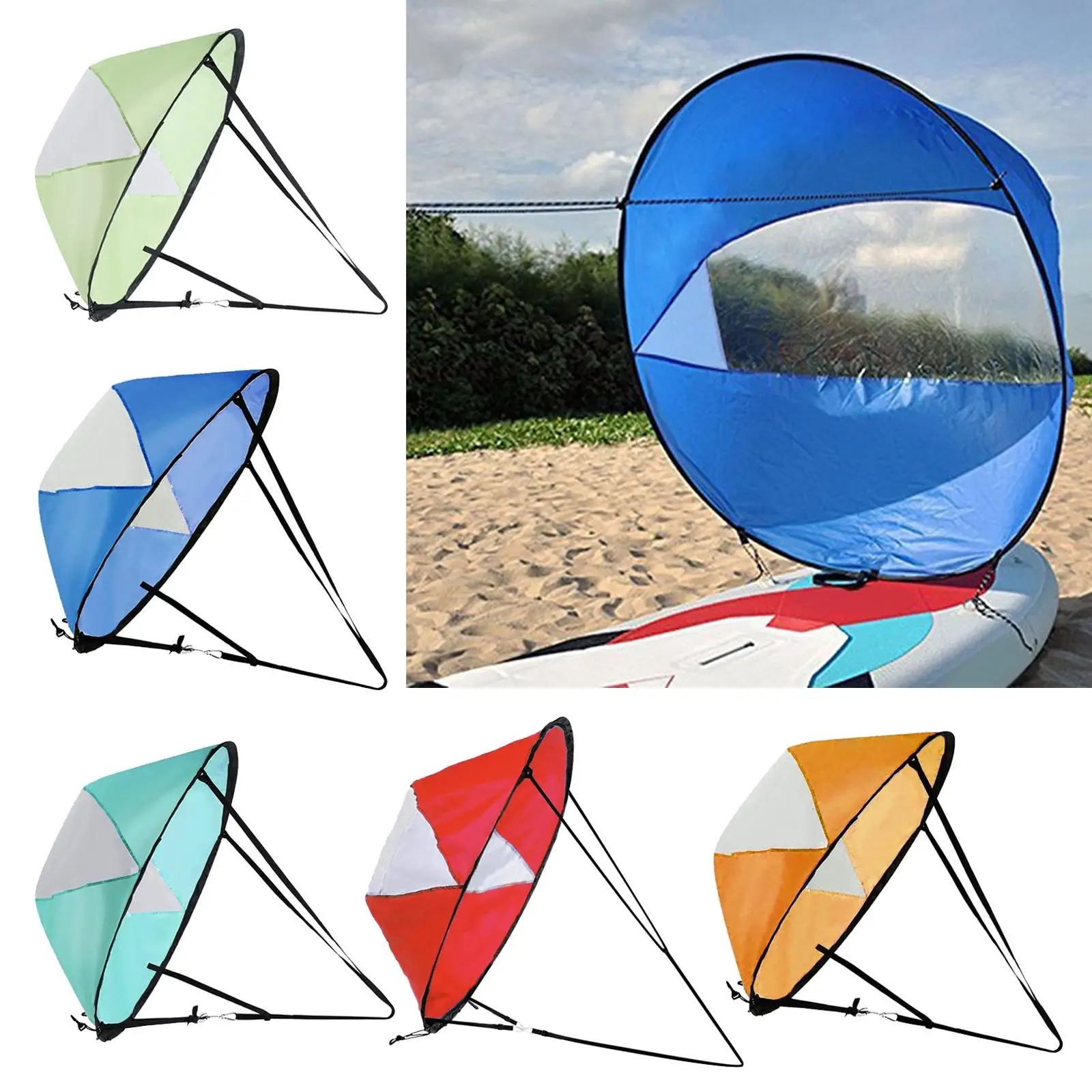 Foldable Kayak Wind Sail Paddle 42 Inch Kayak Canoe Accessory Compact & Amp; Portable