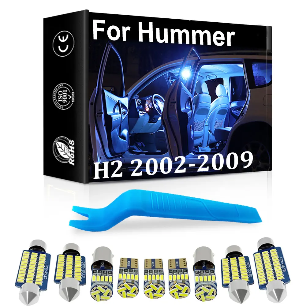 

Автомобильный Canbus внутренний светодиодный свет для Hummer H2 2002 2003 2004 2005 2006 2007 2008 2009 аксессуары внутренняя карта купольная лампа для багажника