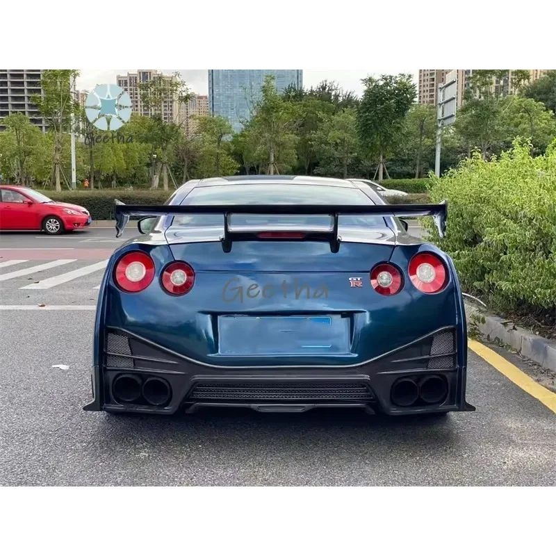 

For New STYLE CARBON FIBER REAR SPOILER REAR WING FOR 2017 NISSAN GTR R35