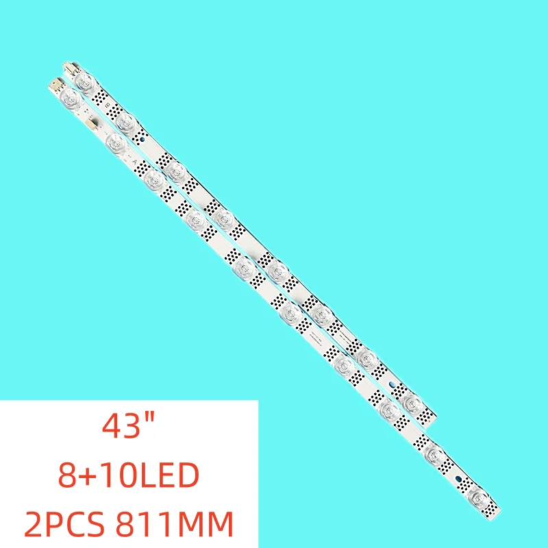 5kit New LED Backlight for TCL F43A-ZS 43S11 18*1-A15 43HR330M18A0 V4 43S453 43S451 43S455 43S45 43S452 43S454 811MM