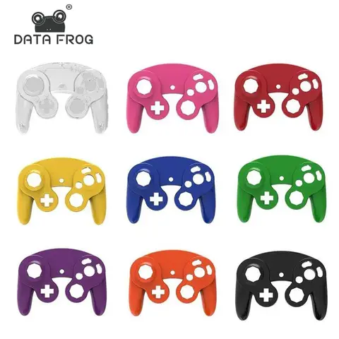 DATA FROG – coque avant et arrière de remplacement pour contrôleur, boîtier de jeu Gamecube Compatible, accessoires pour manette de jeu