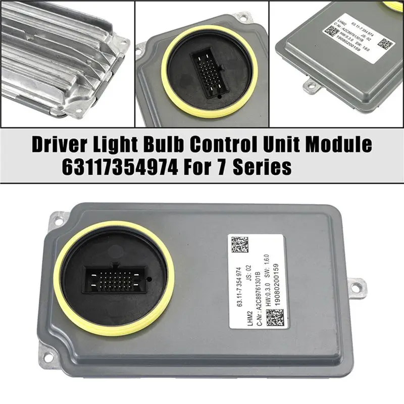2X 63117354974 7354974 Car Full LED Main Light Control Headlight Module For BMW 7 Series F01 /F02 LCI 2013-2018-T61C