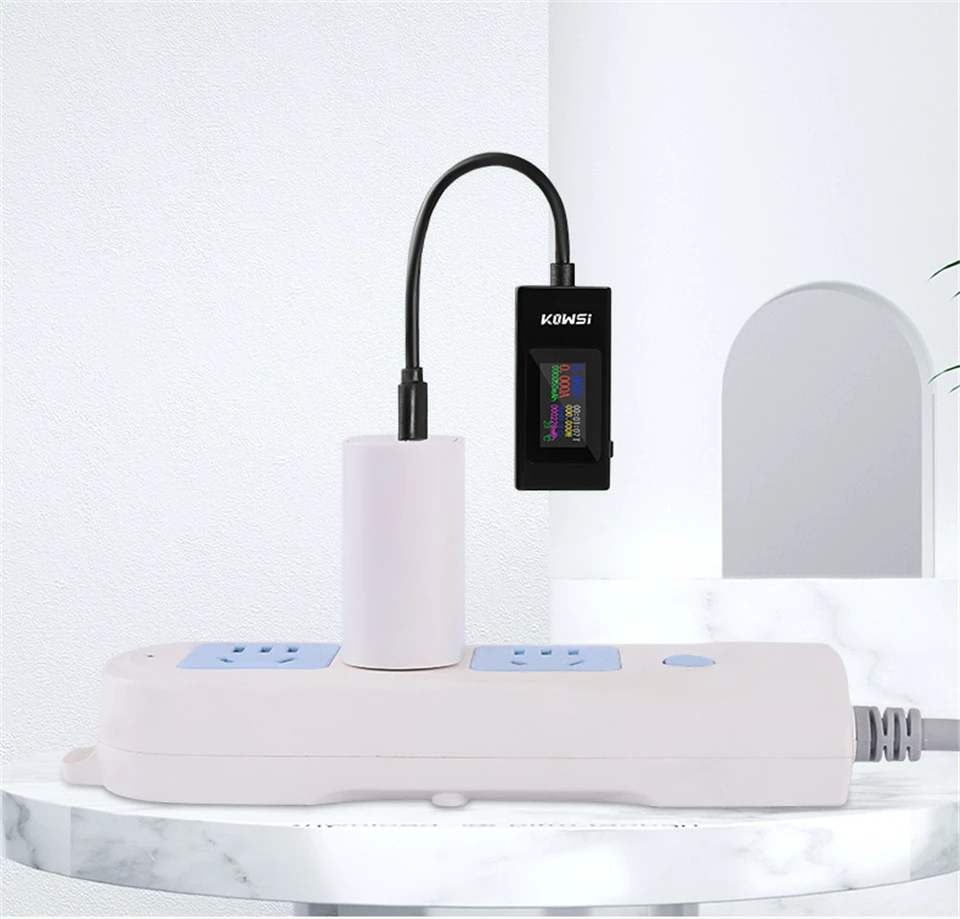 Typ-C Tester 4-30V 6,5A Spannungs- und Strommessgerät Farbbildschirm Zwei-Wege-Test Amperemeter Anzeige Powerbank-Ladegerät-Detektor – Detail 15