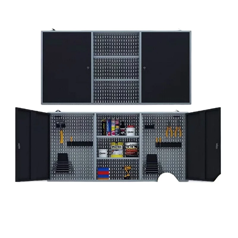 Tool Cabinet Hardware Tool Box Factory Workshop Heavy Storage Cabinet Locked Locker Workshop Iron Wall Hanging Cabinet