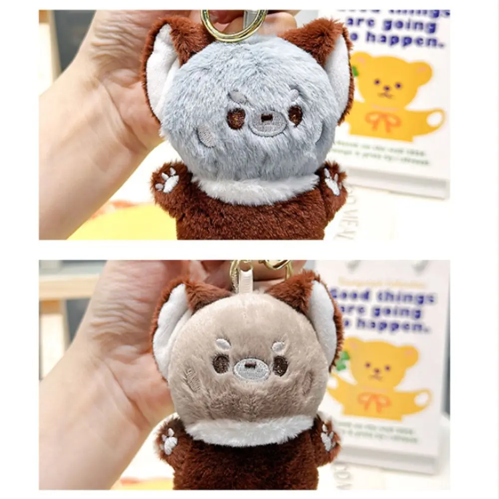 Porte-clés en Peluche de Raton Laveur Doux et Mignon, Pendentif Kawaii, Accessoires de Sac