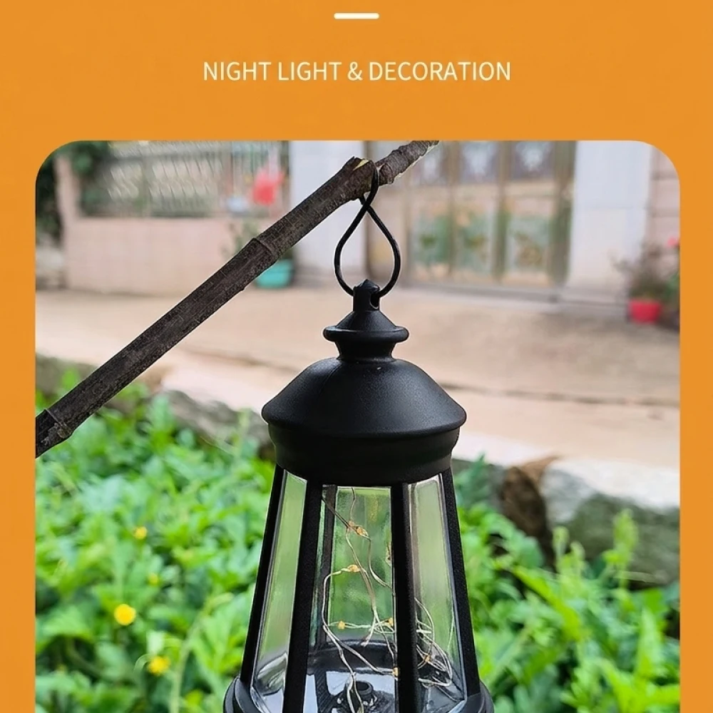Solar Dog Lantern Outdoor Garden Ornament Waterproof Yard Decor Light Retro Puppy Lawn Path Lamp For Patio Backyard Villa