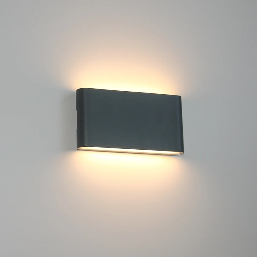 Lámpara LED de pared impermeable IP65 para exteriores, lámpara de pared para porche y jardín, decoración interior para el hogar, dormitorio, sala de estar, lámpara de iluminación decorativa