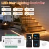 Intelligent Motion Sensor Stair Light Kit, Smart Bluetooth APP Remote Control, Dynamic & Constant Lighting for Indoor Staircase